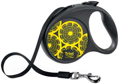 Triol Flexi Joy Lemon M Поводок-рулетка для собак 5м до 25 кг лента