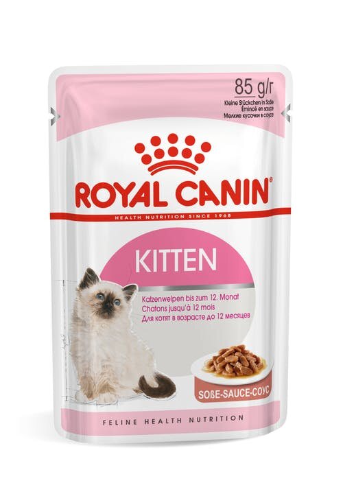 Royal Canin Kitten Пауч для котят до 12 мес Кусочки в соусе 0,085 кг 3+1 Акция