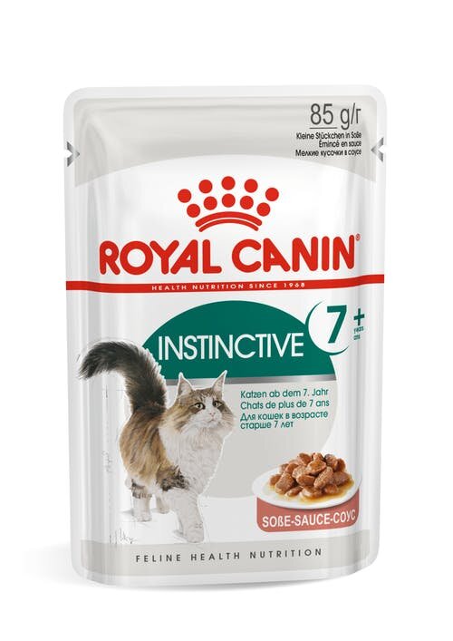 Royal Canin Instinctive7+ Пауч для кошек старше 7 лет кусочки в соусе 0,085 г