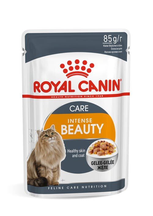 Royal Canin Intense Beauty Care Пауч для кошек кусочки в желе 0,085 кг