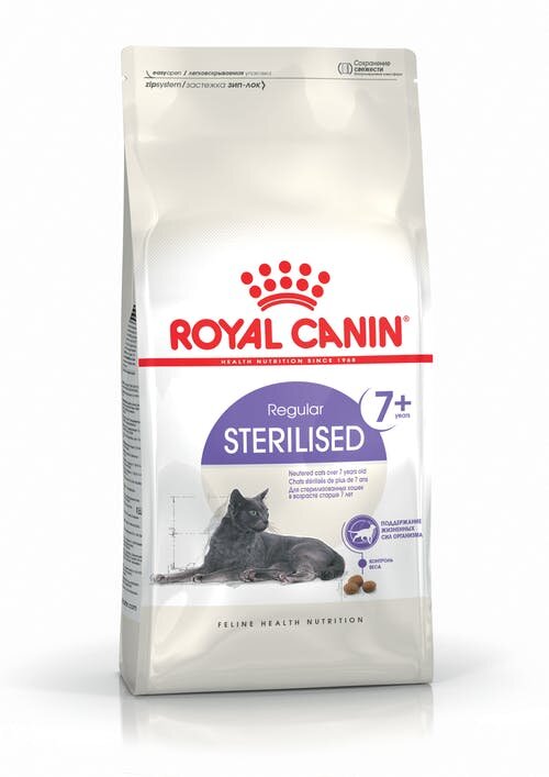 Royal Canin Sterilised 7+ Корм сухой для кошек 0,4 кг+ пауч 0,085 г Акция