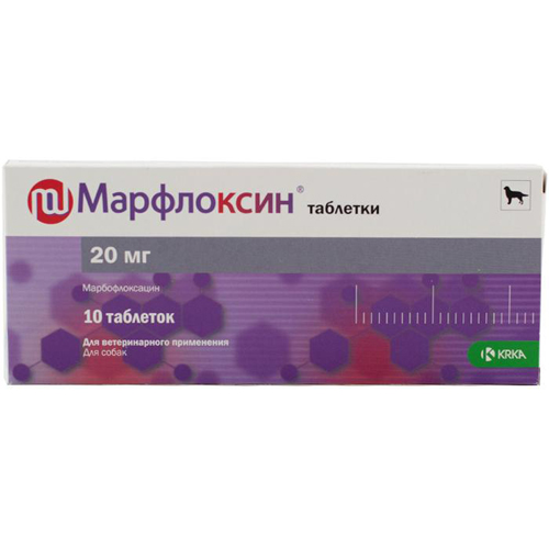 KRKA Марфлоксин 20 мг 10 таблеток