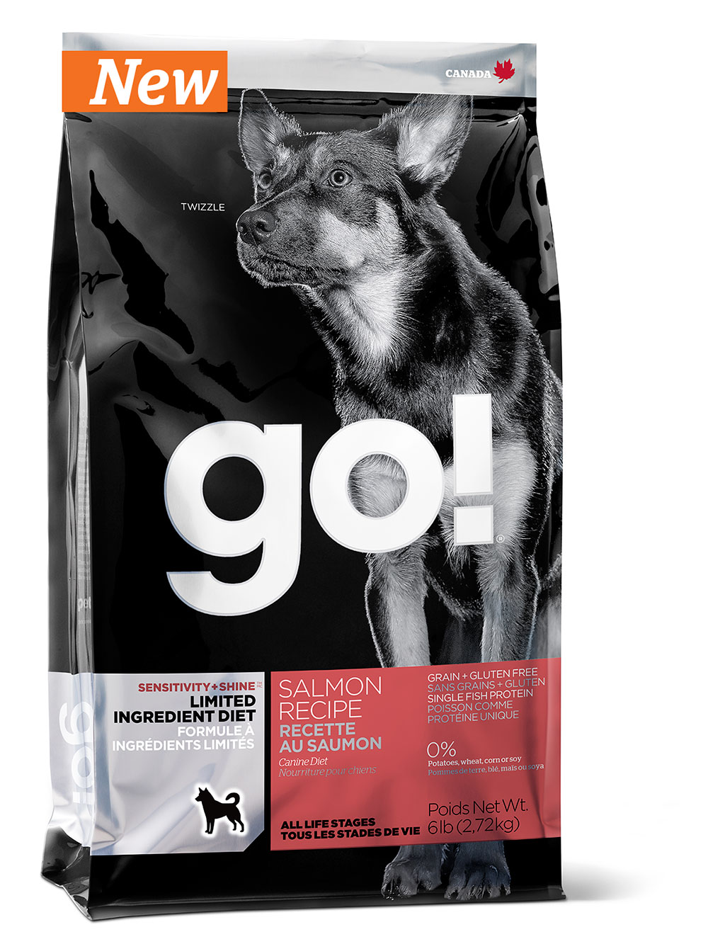 Go Solutions Сухой корм для собак всех пород беззерновой с лососем  1,6 кг