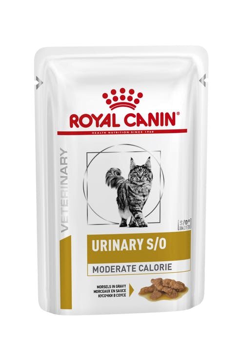 Royal Canin Urinary S/O Moderate Calorie Пауч для кошек 0,085 кг 3+1 Акция