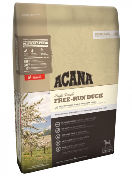 Acana Singles Grass-Fed Lamb Сухой корм для собак с ягненком и яблоком 2 кг