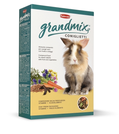 Padovan Coniglietti GrandMix корм для декоративных кроликов 0,85 кг