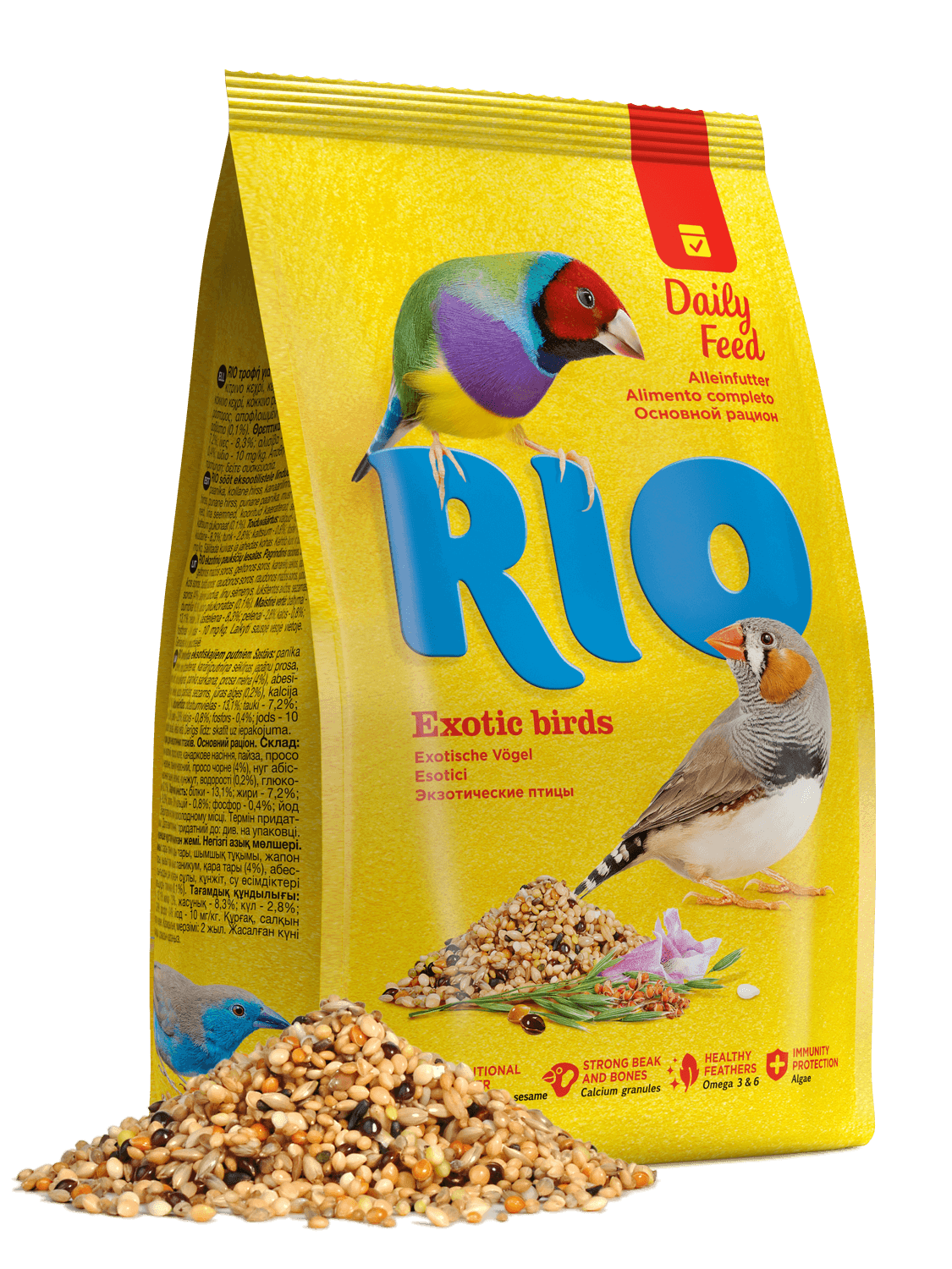 Rio Exotic birds Корм для экзотических птиц 0,5 кг