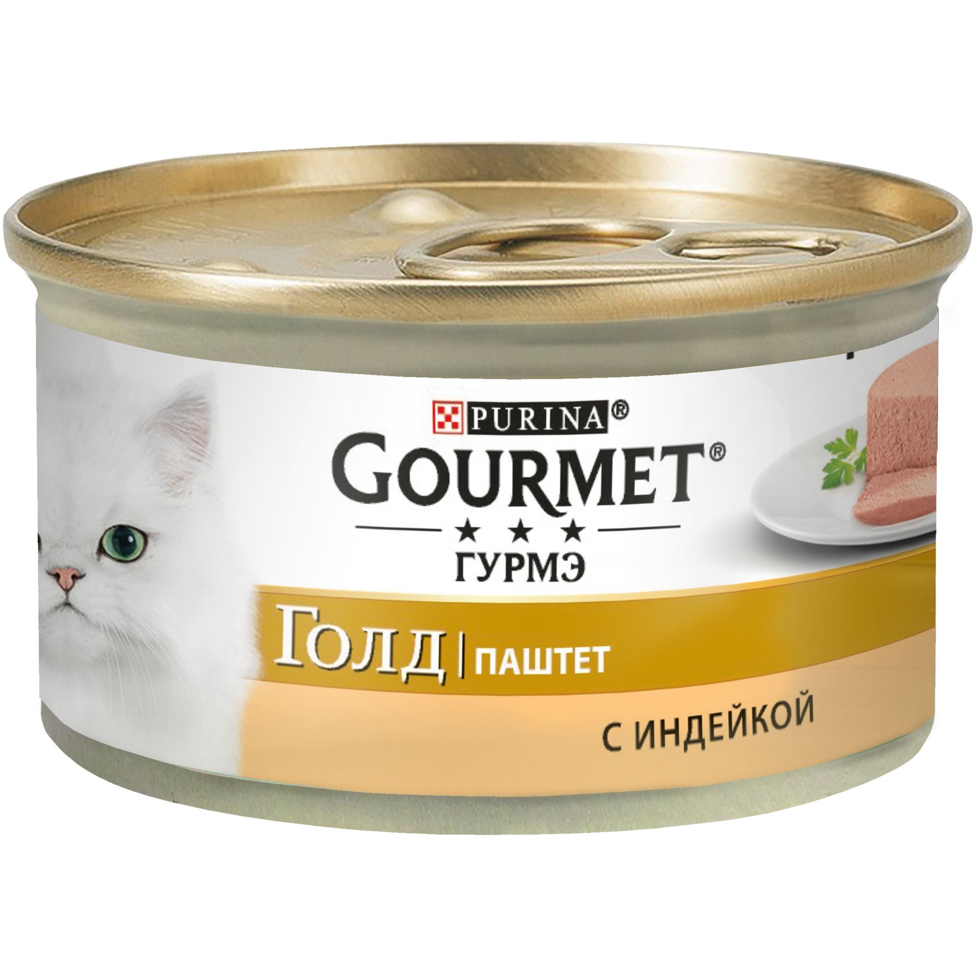 Purina Gourmet Gold Консервы для кошек паштет с индейкой 0,085 кг