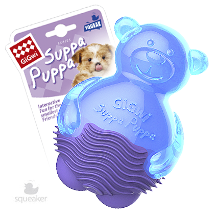GiGwi Suppa Puppa Игрушка для собак мишка с пищалкой