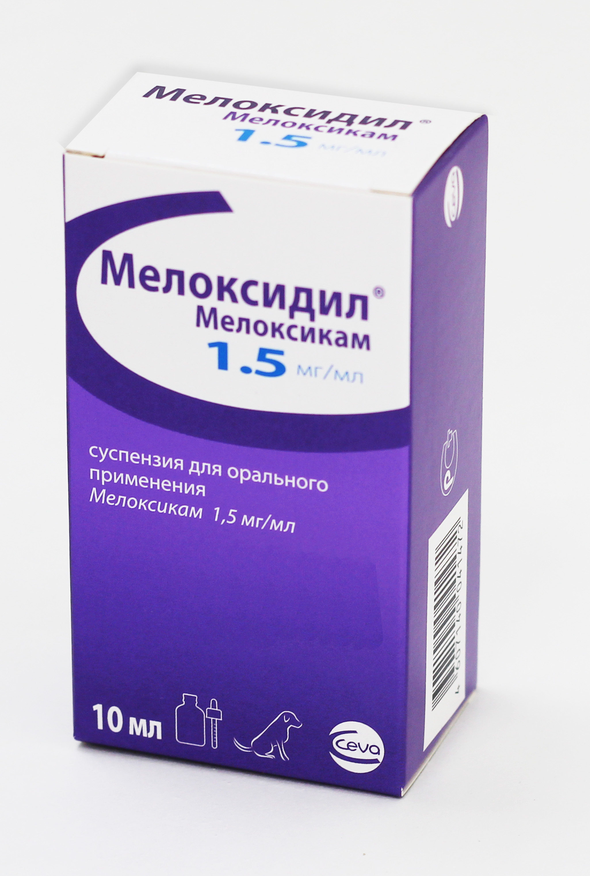Ceva Мелоксидил суспензия для орального применения 1,5 мг/мл 10 мл