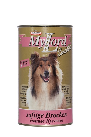 Dr. Alder's My Lord сочные кусочки с ягненком и рисом для собак 1,230 кг