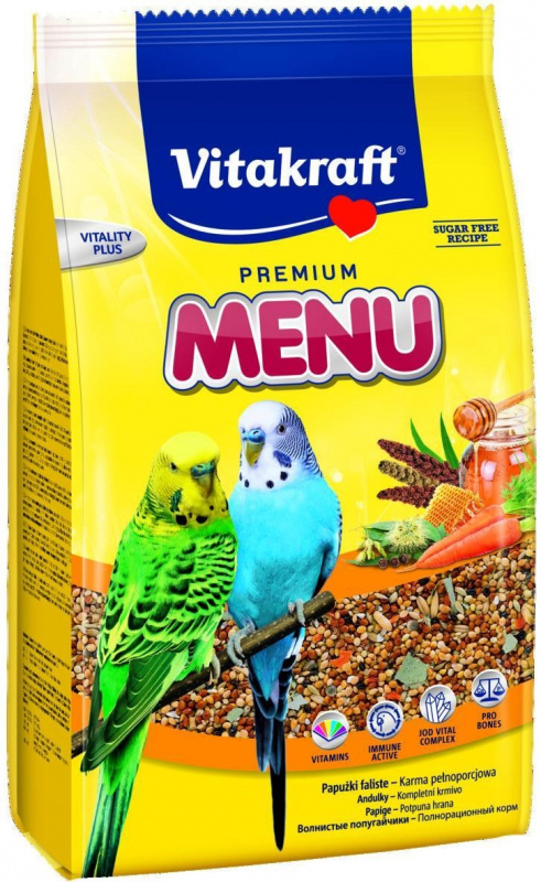 Vitakraft Premium Menu Корм для волнистых попугаев 0,5 кг