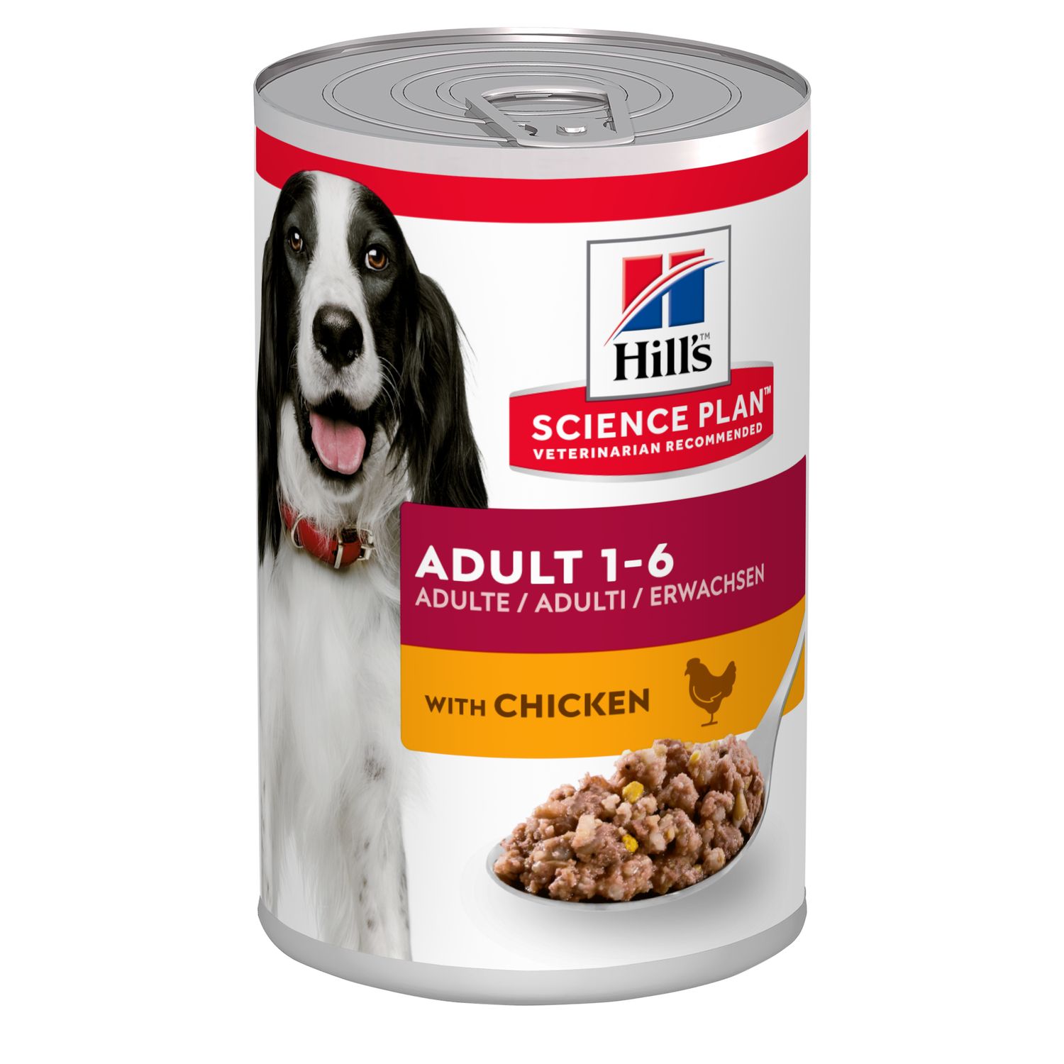 Hills Sciense Plan Adult 1-6 Консервы для взрослых собак с курицей 0,37 кг