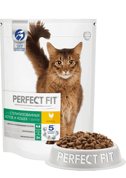 Perfect Fit Сухой корм для стерилизованных кошек с курицей 0,65 кг