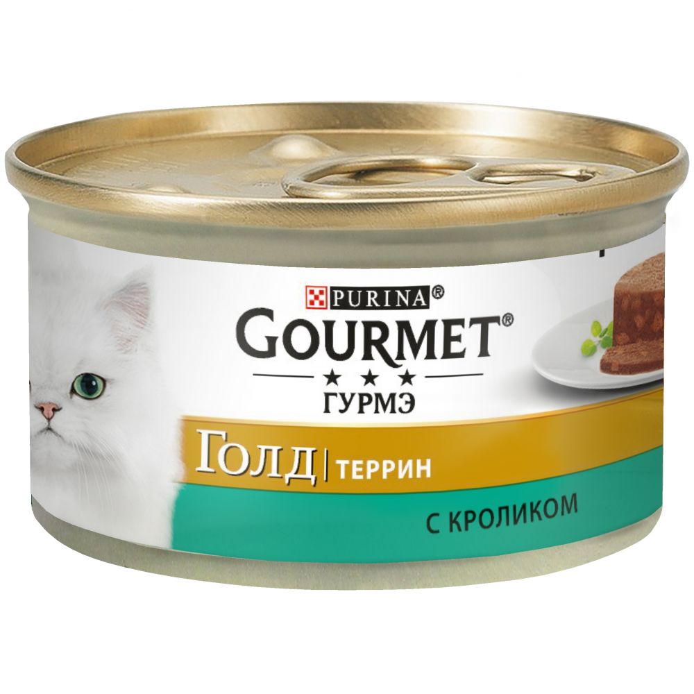 Purina Gourmet Gold Консервы для кошек паштет с кроликом 0,085 кг