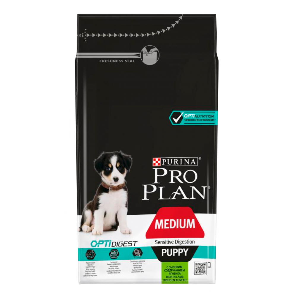 Purina Pro Plan Medium Puppy Корм сухой для щенков с ягненком 1,5 кг