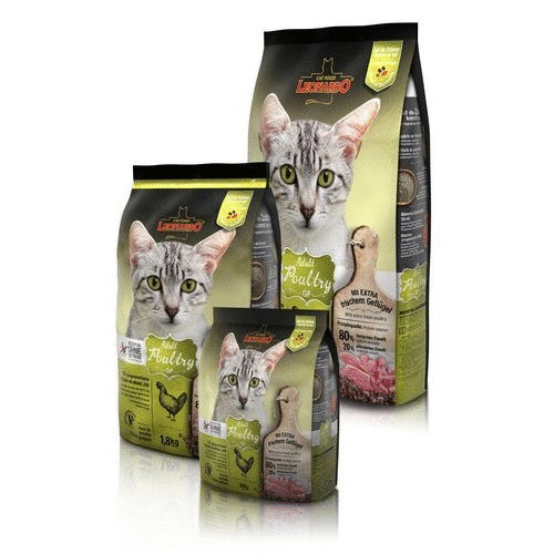 Leonardo Adult Poultry Сухой корм для взрослых кошек беззерновой с птицей 0,3 кг
