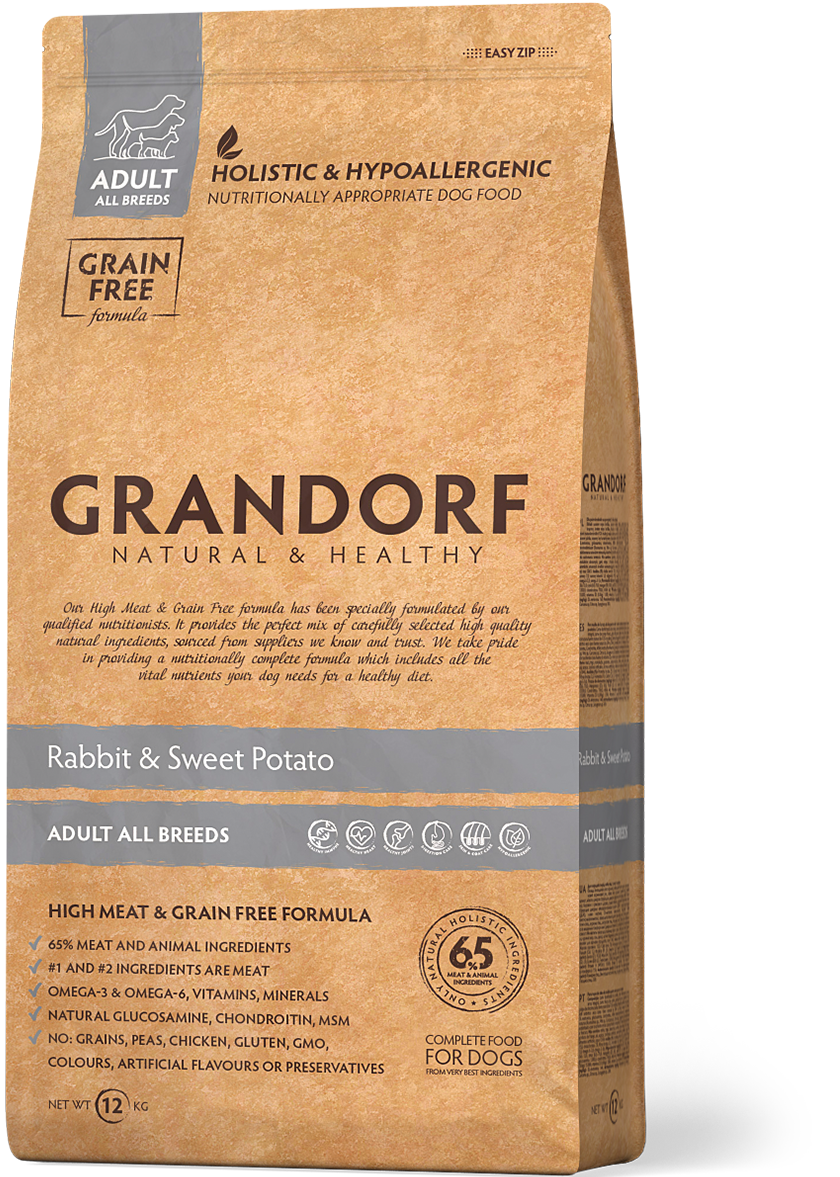 Grandorf Adult All Breeds Сухой корм для всех пород собак с кроликом и картофелем 1 кг