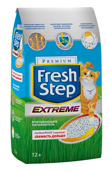Fresh Step Extreme Наполнитель впитывающий для кошачьего туалета 6 л