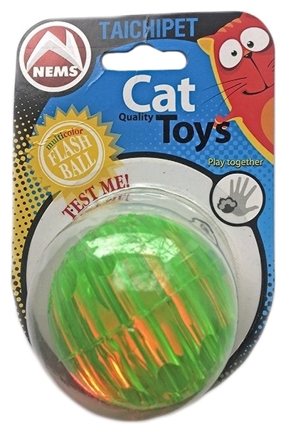 Nems Мяч резиновый светящийся 5,5 см Игрушка для кошек
