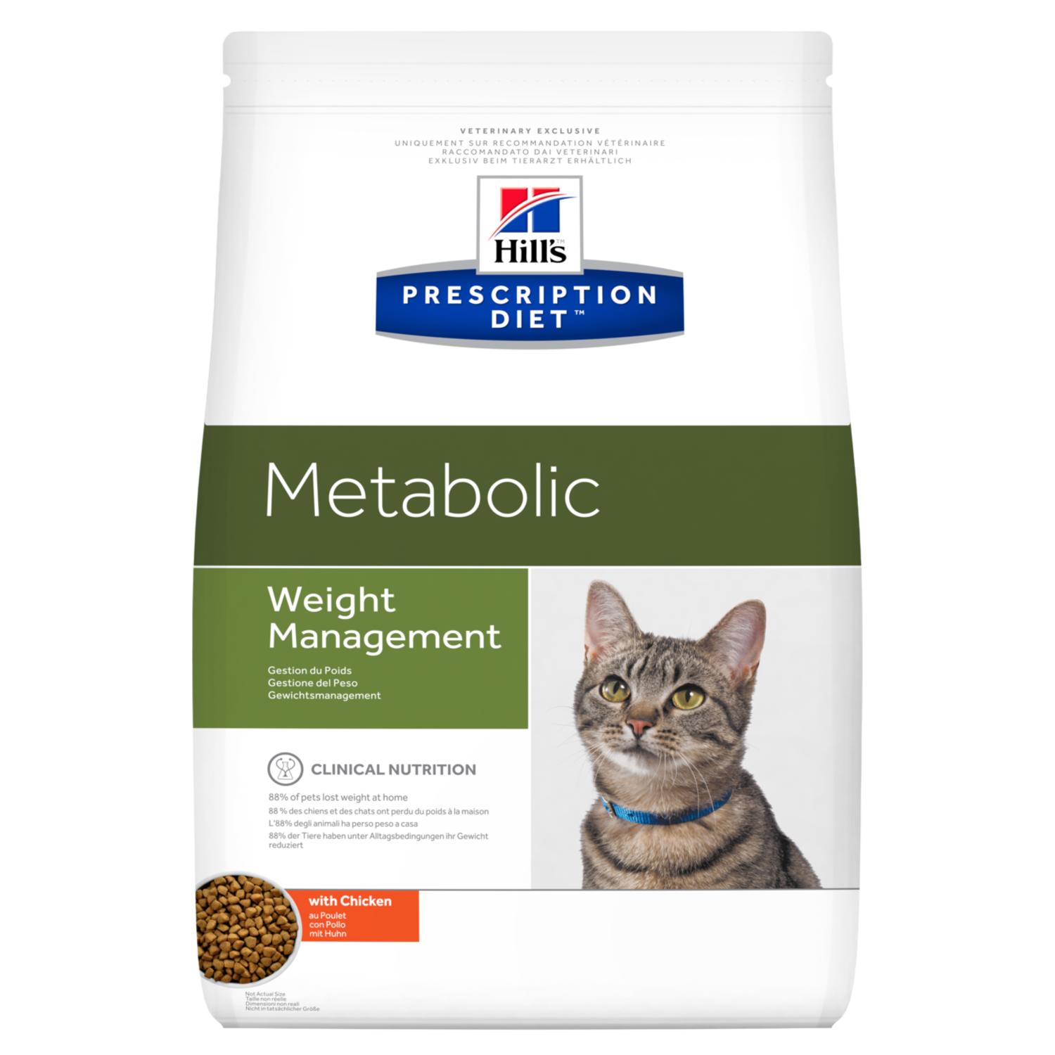 Hills Prescription Diet Metabolic Сухой корм для кошек с курицей 0,25 кг