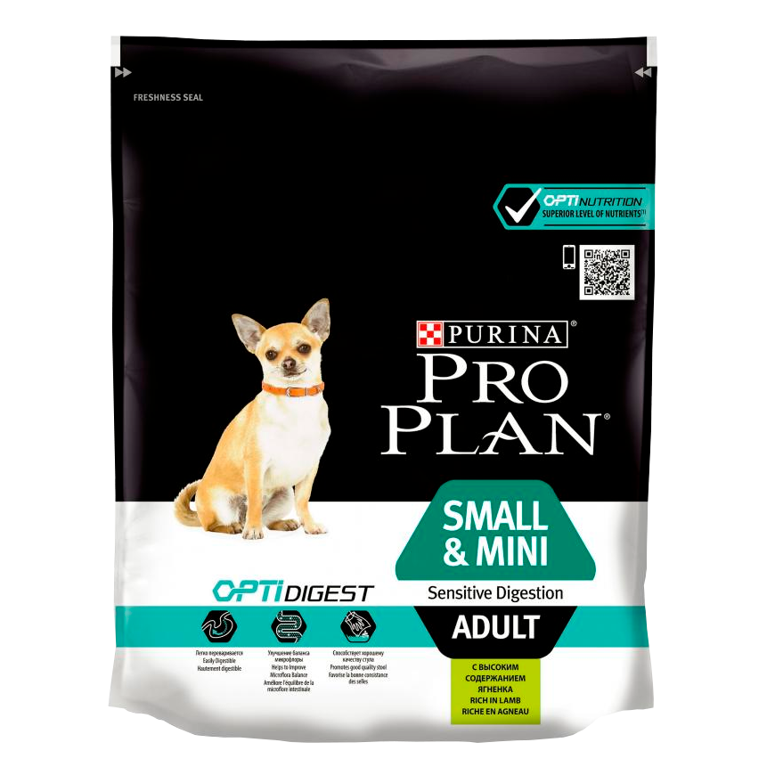 Pro Plan Small&MINI Adult Сухой корм для собак мелких пород с ягненком 0,7 кг