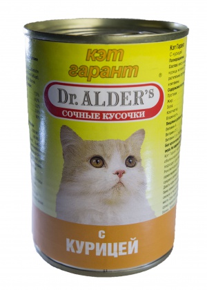 Dr.Alders cat garant Консервы для кошек с курицей 0,415 кг