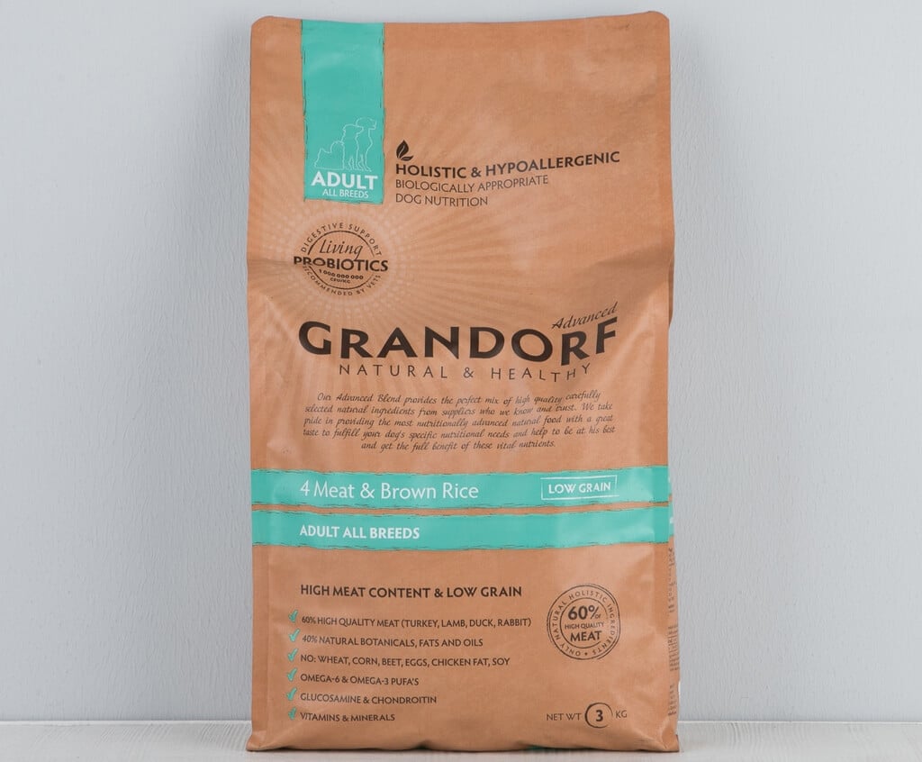 Grandorf Adult All Breeds Сухой корм для собак всех пород с 4 видами мяса и рисом 3 кг