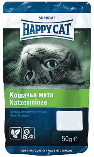 Happy Cat Лакомые подушечки для кошек Кошачья мята 50г