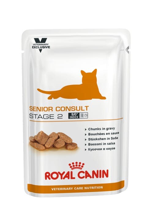 Royal Canin Senior Consult Stage 2 Пауч для кошек от 7 лет кусочки в соусе 0,1кг