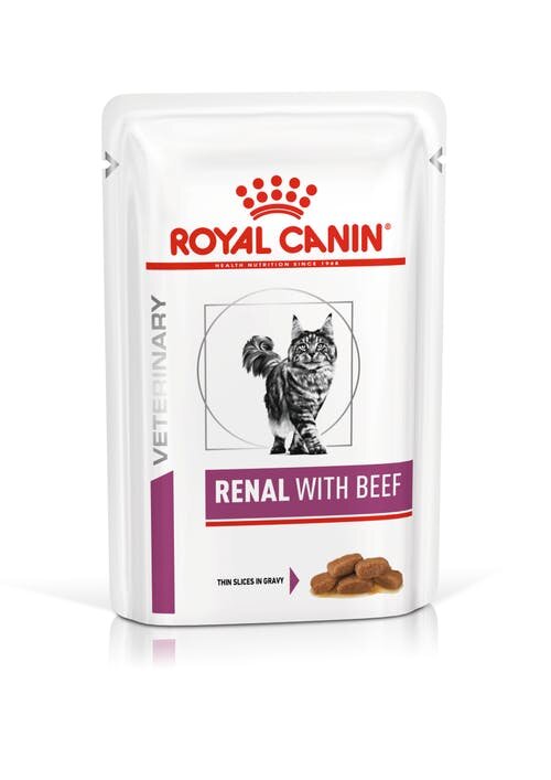 Royal Canin Renal Beef Пауч для кошек кусочки в соусе Говядина 0,085 кг